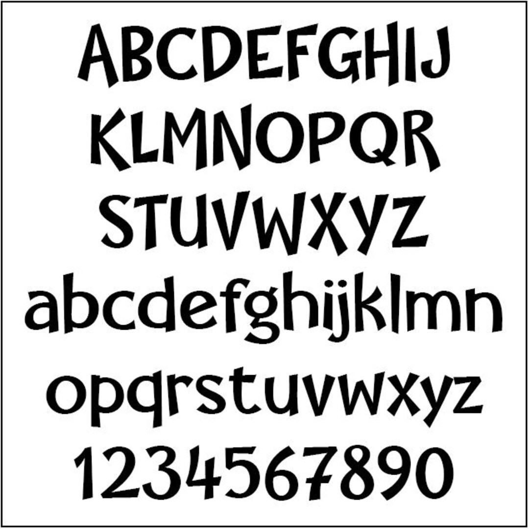 Sample Lettering Templates Printable Lettering Template PDF Alphabet Pattern - Happy Day, 6 Inch ...