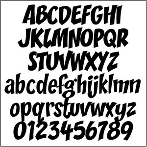 Printable Alphabet Letter Patterns PDF – Value Pak - 5 Sizes of Uppercase Lowercase Numbers Punctuation Stencil Templates - Zoinks