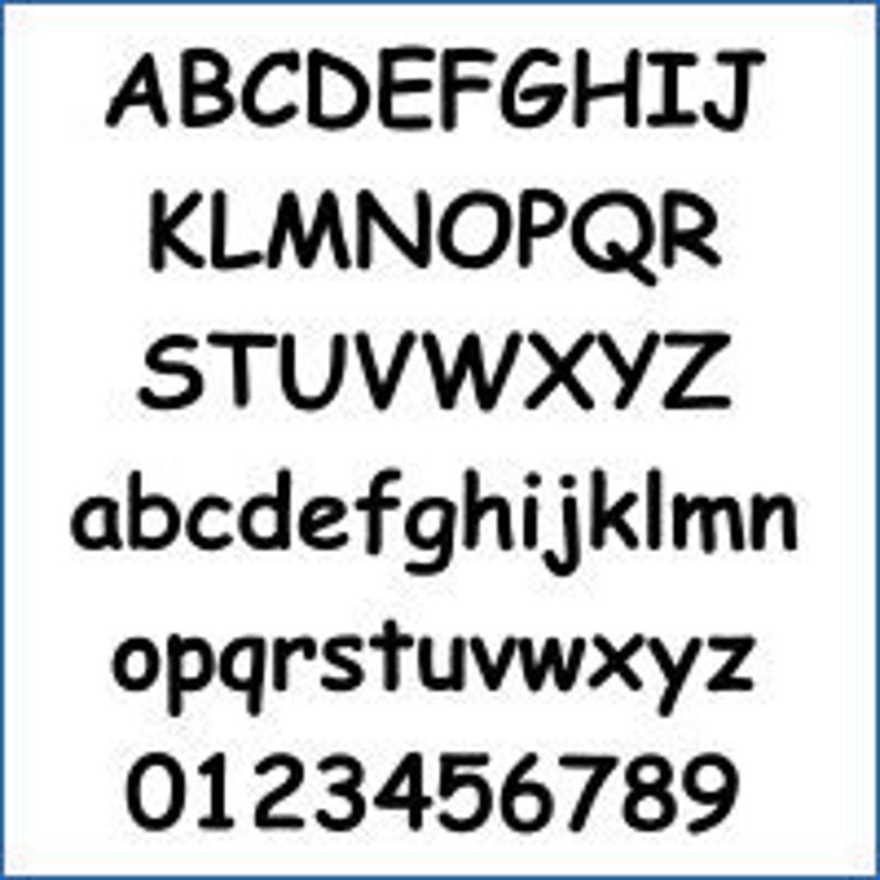 Alphabet Pattern - Comic, 4 Inch - Printable PDF File, Digital Download ...
