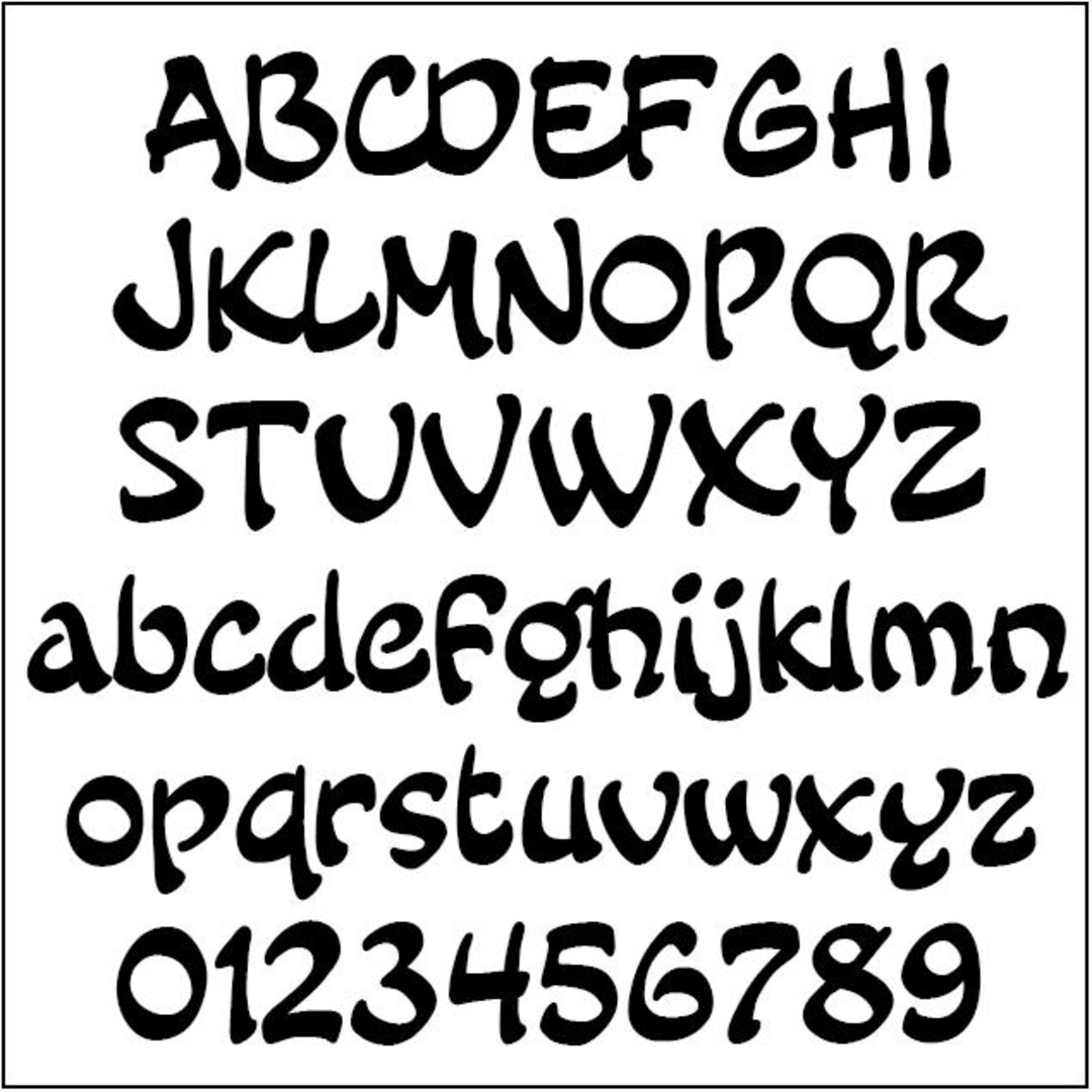 Printable Alphabet Letter Patterns PDF - Fairy Tale, 5 Inch - Letter ...