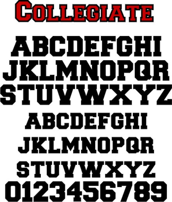Alphabet Pattern Collegiate 3 Inch Printable PDF File - Etsy