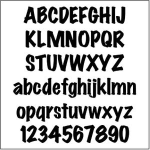 Printable Alphabet Letter Patterns PDF – Value Pak - 5 Sizes of Uppercase Lowercase Numbers Punctuation Stencil Templates - Marker