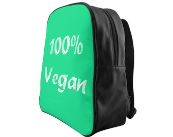 Vegan Colorful Pattern Print Backpack
