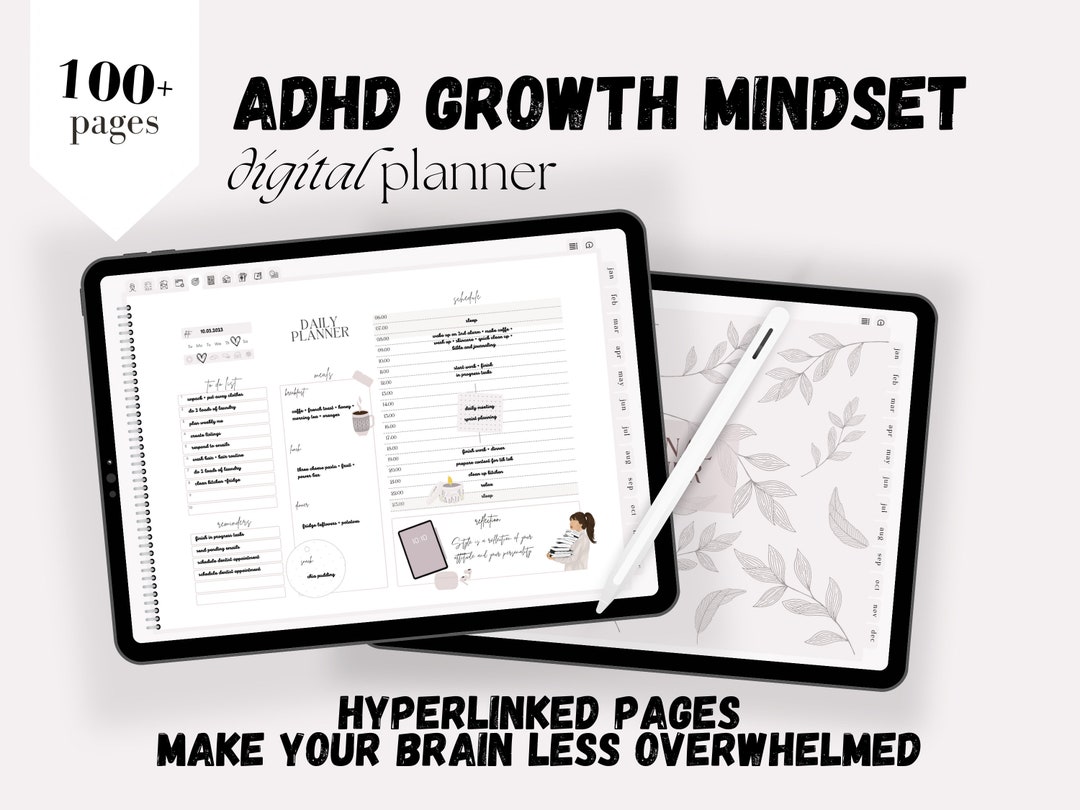 2023 ADHD Digital Planner Goodnotes Planner iPad Planner ADHD Planner ...