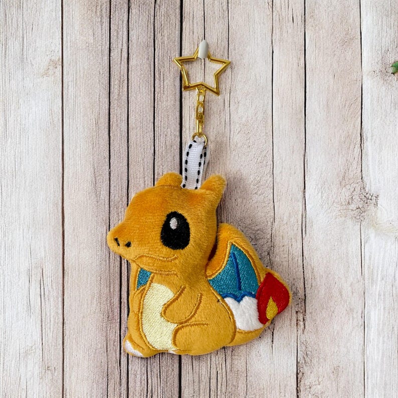 Handmade Charizard Plush - Personalized Keychain, Original Gift for ...