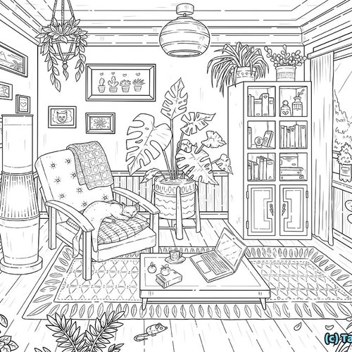 10 Cozy Bedroom Aesthetic Printable Coloring Pages to Create a Serene Retreat