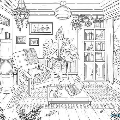 bedroom coloring pages printable