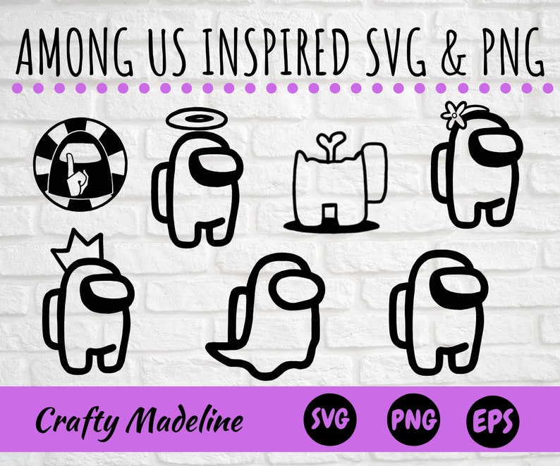 Download Among Us Inspired Astronauts 9 File Bundle SVG PNG EPS | Etsy