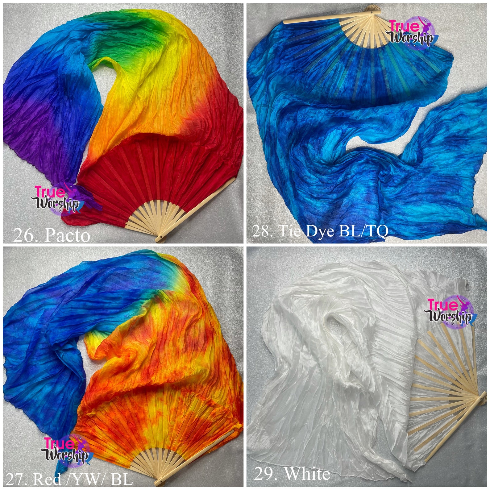 Abanicos de manto en Seda para Danza Cristiana. Etsy España