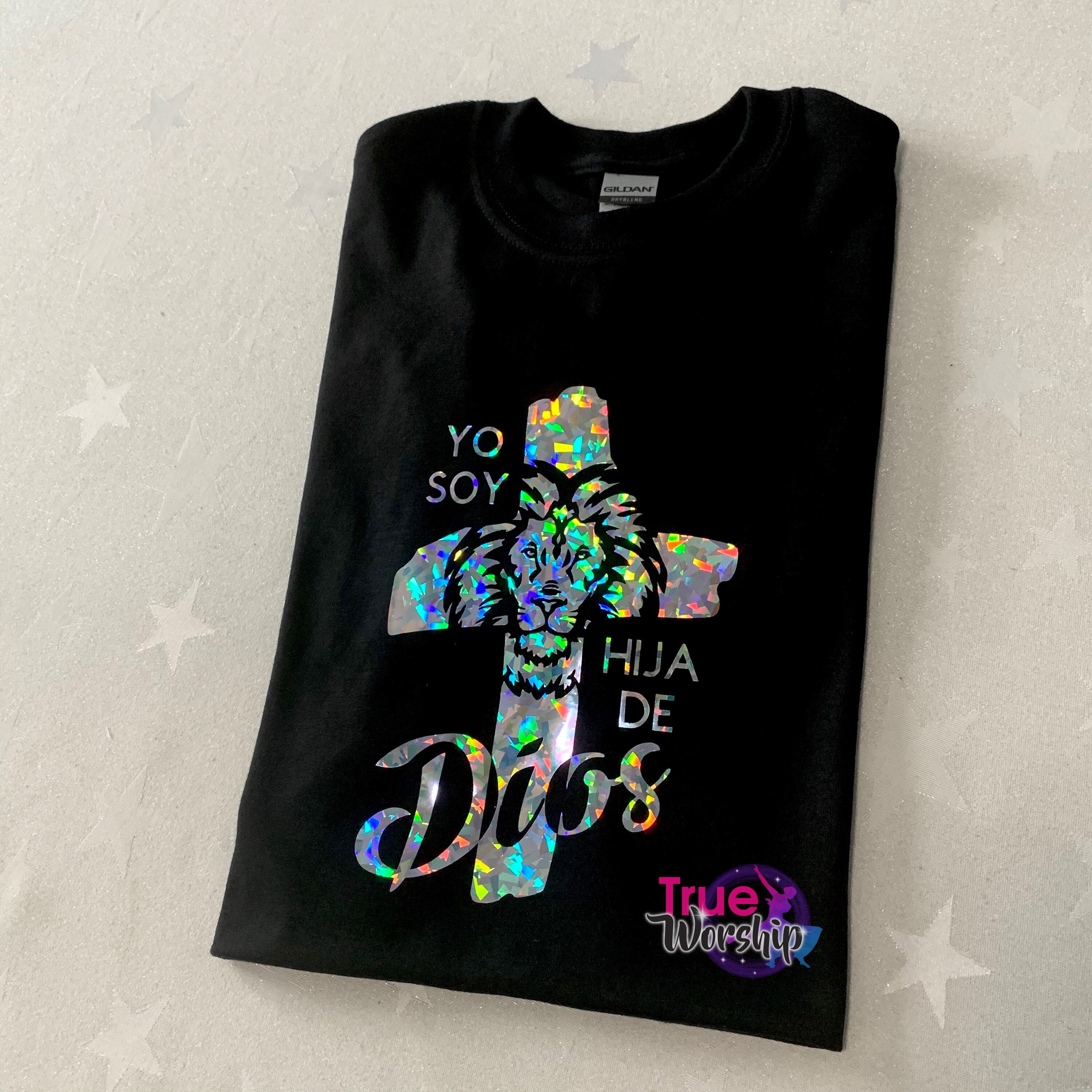 Shirt Cross Leon, I am daughter Of God. Cross Lion, I am God's Da…