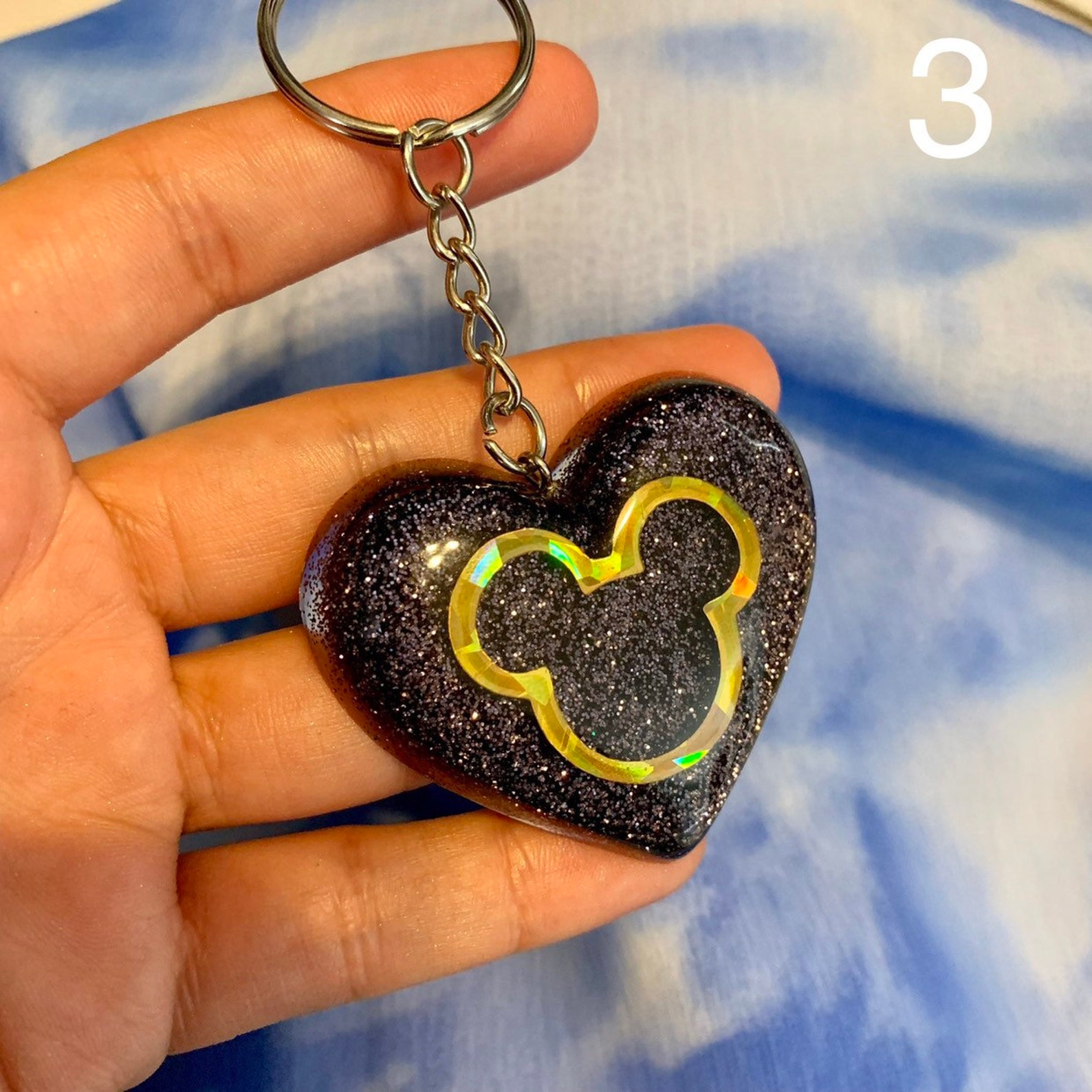 Disney Keychain. Mickey Keychains Beauty & the Beast Disney Etsy