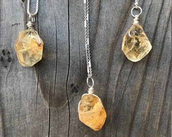 Citrine / Citrine Necklace / Citrine Pendant / Chakra Jewelry / Citrine Jewelry