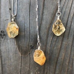 Citrine / Citrine Necklace / Citrine Pendant / Chakra Jewelry / Citrine Jewelry