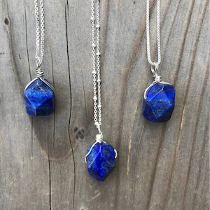 Lapis Lazuli Necklace / Lapis Lazuli / Lapis Lazuli Pendant / Blue Lapis / Lapis Necklace / Lapis Jewelry