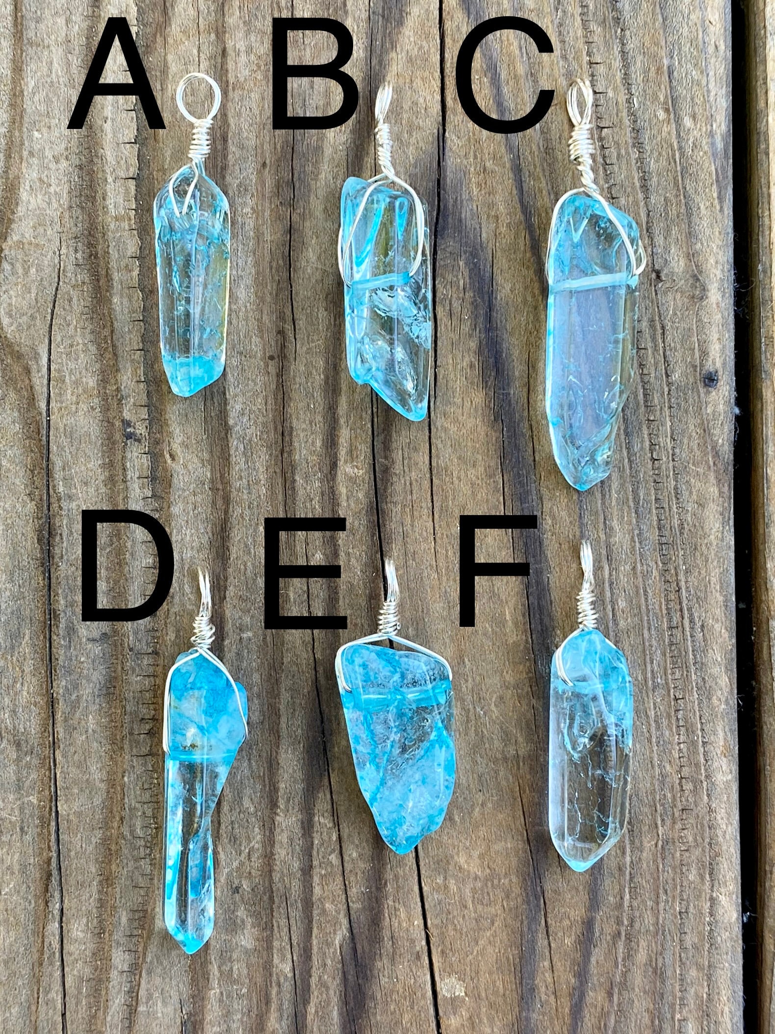 ネックレス・チョーカー [LAN ARCHIVE_official][1071] Blue Needle Stone Necklace Blue Needle Quartz Necklace - Etsy
