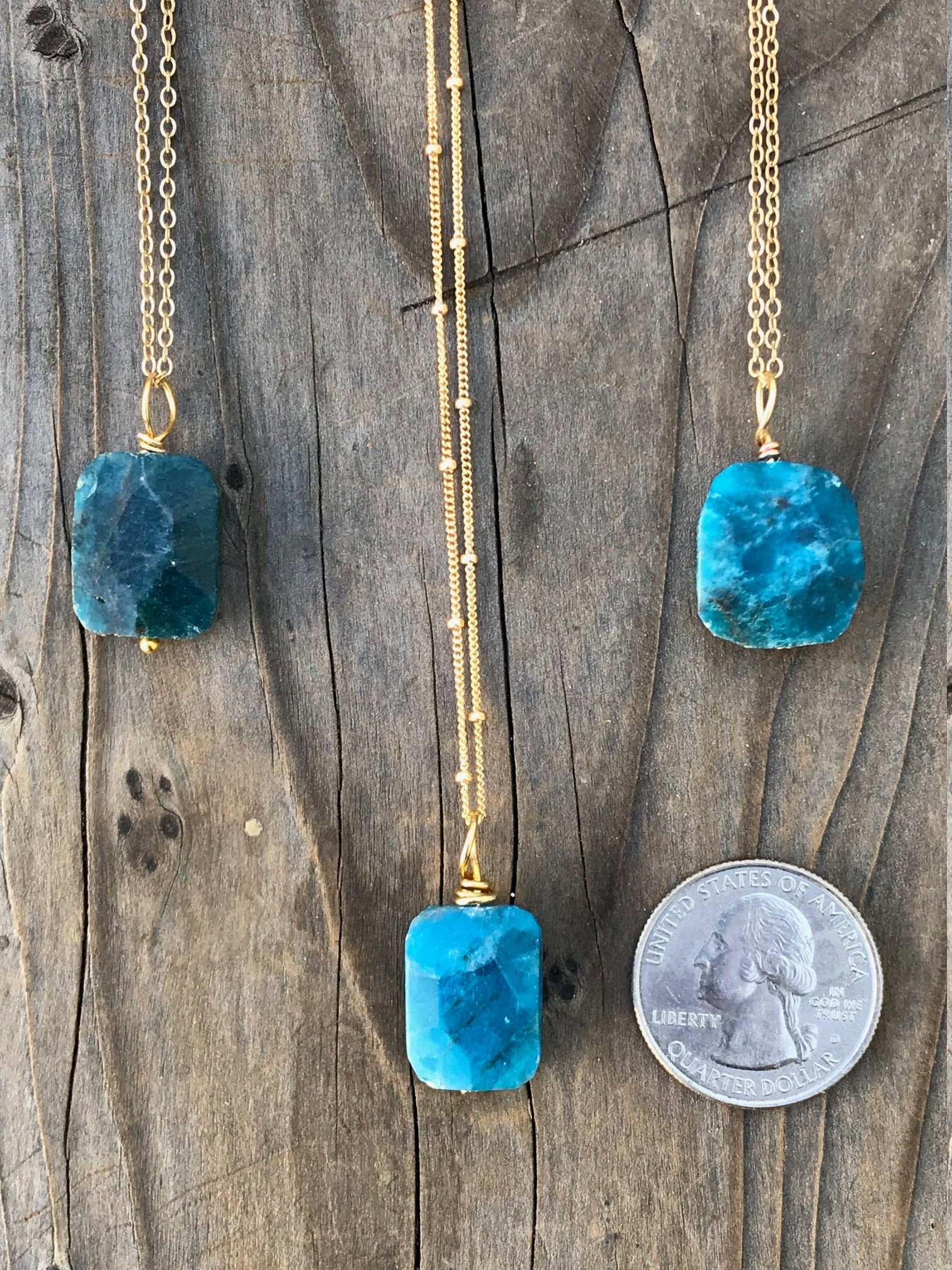 Apatite Blue Apatite Apatite Necklace Apatite Pendant