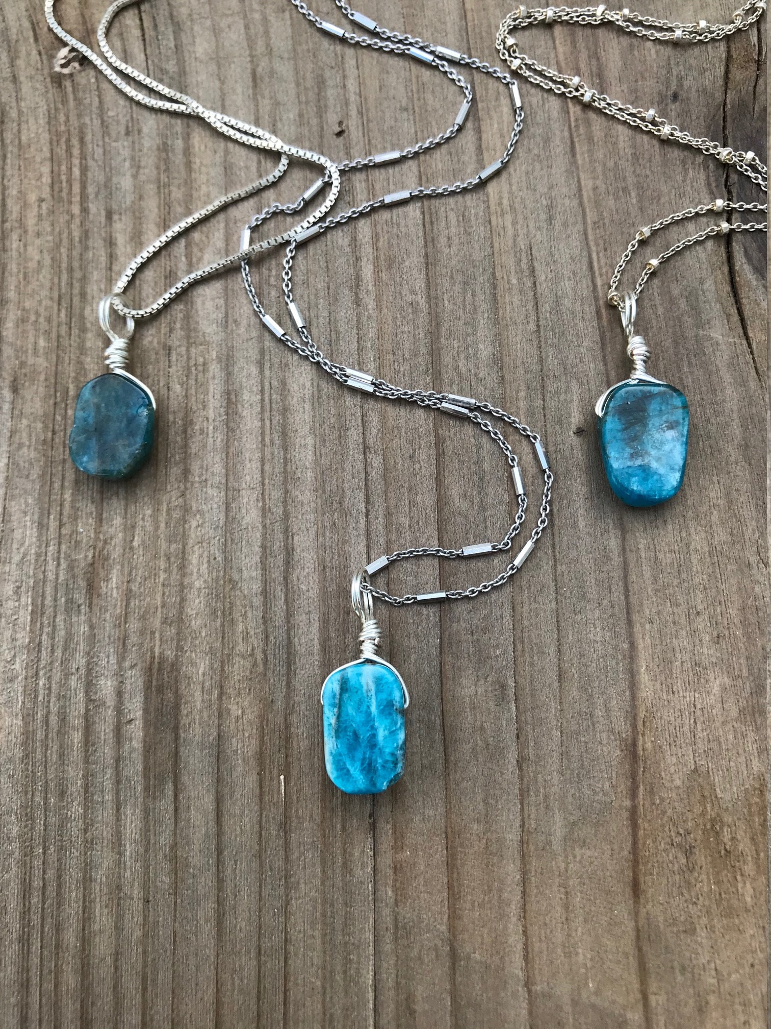 Apatite Dainty Beaded Anklet main image 1