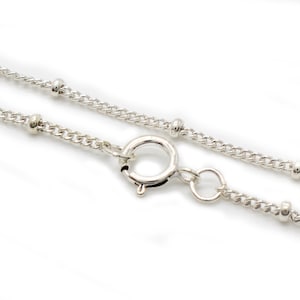 Satellite Chain / Sterling Silver Satellite Chain / .925 Sterling Silver Satellite Chain / Finished Chain / Finished Chain / Sterling Silver