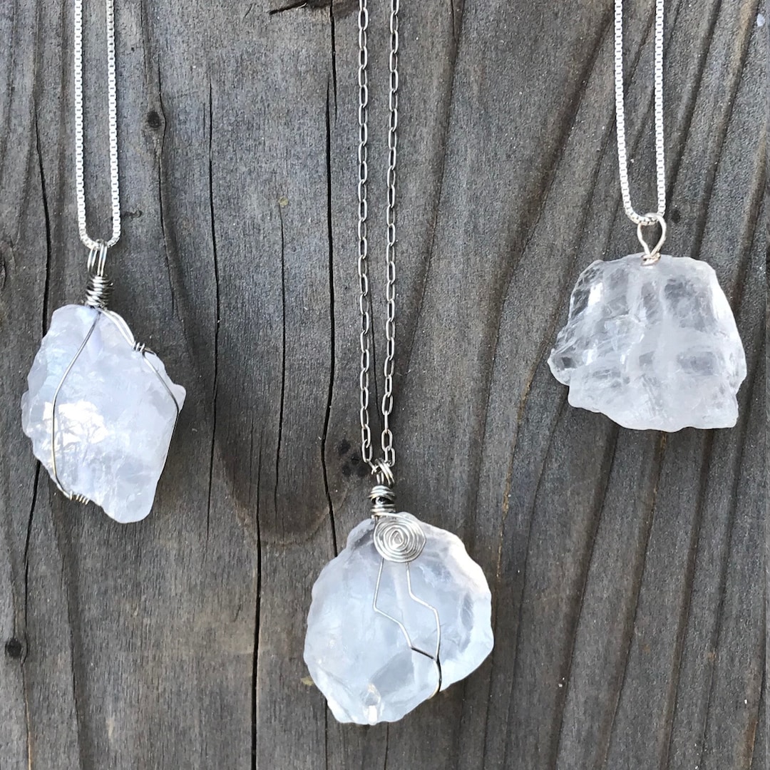 Quartz Quartz Crystal White Quartz Crystal Chakra Pendant Clear