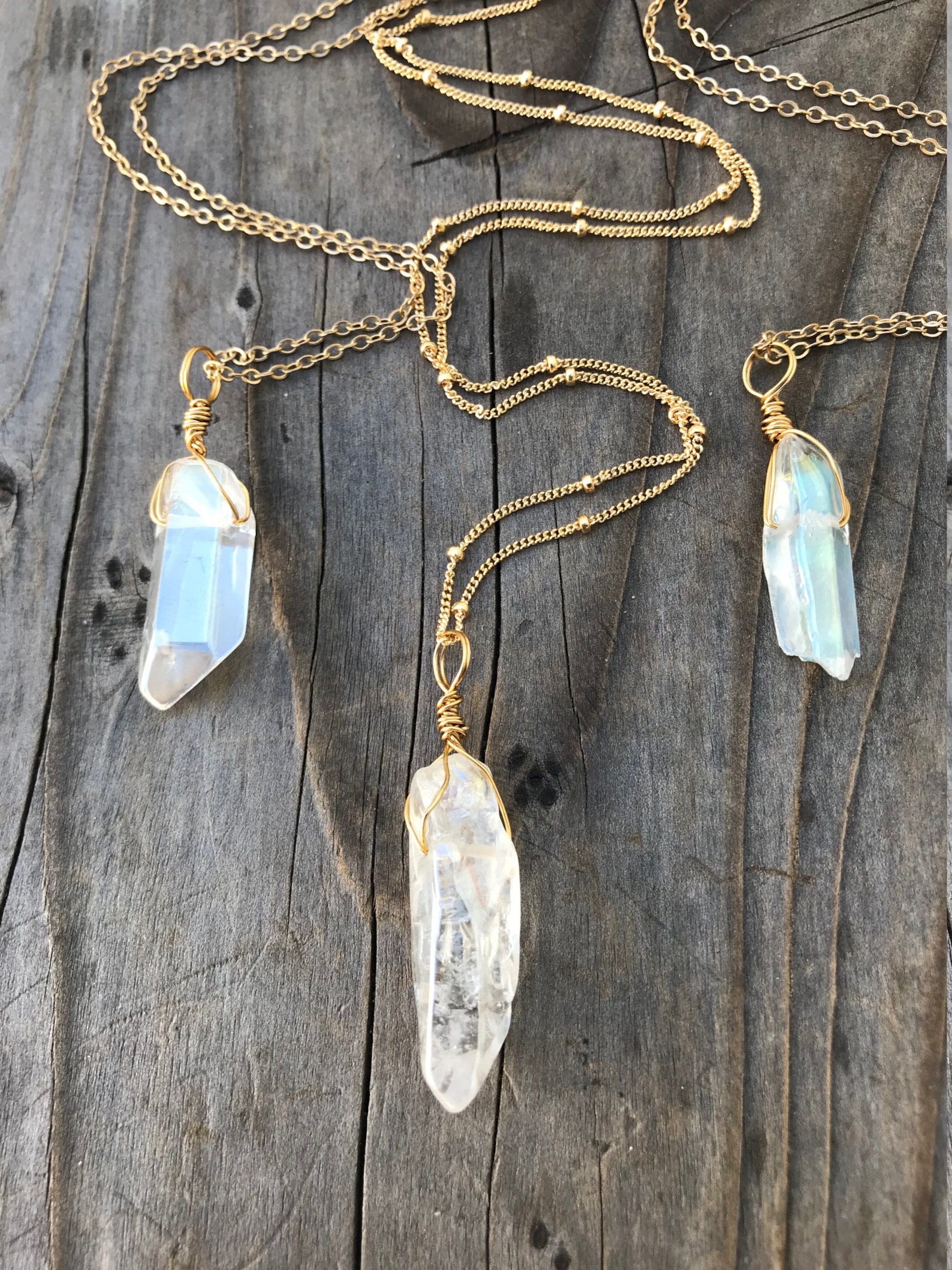 Quartz / Quartz Crystal / Chakra Pendant / Clear Quartz / Etsy