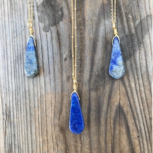 Chakra Jewelry / Lapis Lazuli Necklace / Lapis Lazuli / Lapis Lazuli Pendant / Blue Lapis / Lapis Necklace / Lapis Jewelry / Gold Filled
