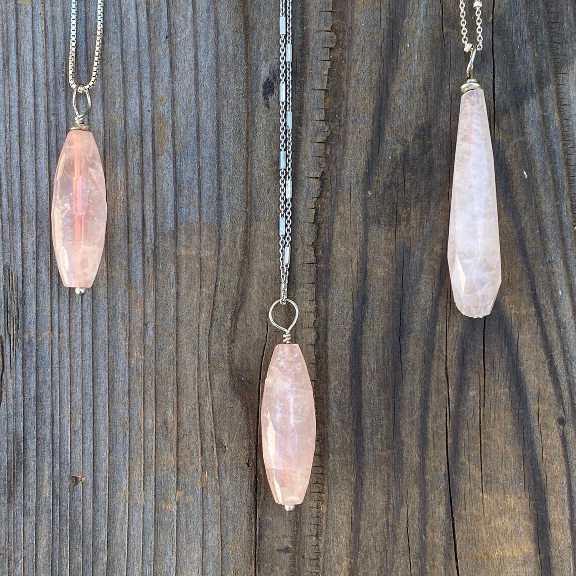 Chakra Jewelry / Rose Quartz / Rose Quartz Pendant / Rose | Etsy