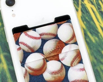 IPhone pocket for sports fan, Soccer, Football, Baseball & Basketball card holder for iPhone or android, credit card holder