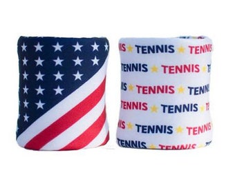 Tennispolsbandjes - kleurrijke polsbandjes 2 tellen, designer zweetbandjes, kleurrijk, meisjes of dames, uniek partnercadeau! Teamaccessoires