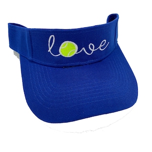 Tennis Visors, Team Captain&#39;s Gifts, Tennis Partner Hats - LOVE design for Women&#39;s or Girls - Birthday Gifts,