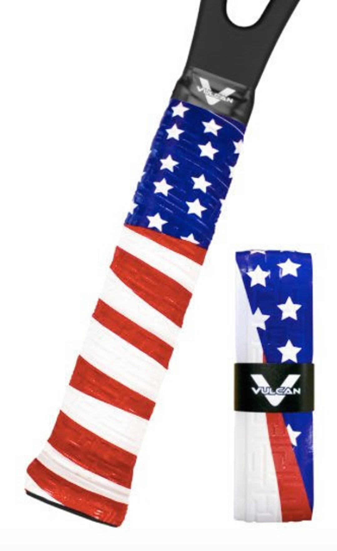 Tennis Racquet Grip Tape overgrip, american Flag' Pattern. Designer