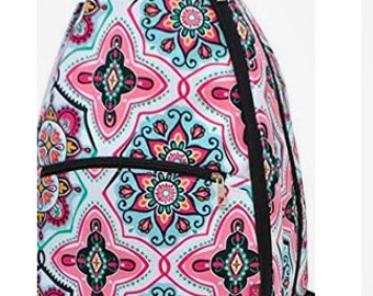 Tennis Backpacks, Tennis Bags - Women's or Juniors Tennis, Pink Garden pattern - fits 2 racquets! Free Shipping! Racquet bags