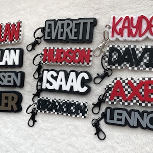 Custom Acrylic Name Keychain: Personalized Backpack Tag Bild 3