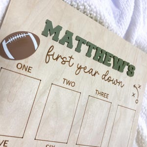 Football First Birthday First Year Down Football 1st Birthday Football My First Year Football Sports Theme First Birthday Football Theme