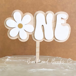 Daisy Cake Topper ONE or TWO