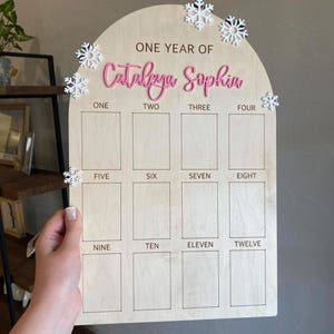 Winter ONEderland Photo Board, Snowflake First Birthday Decor, Personalized 1st Birthday Display