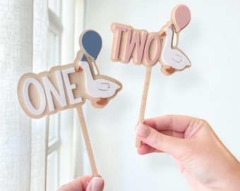 Silly Goose Birthday Cake Topper: First or Second Birthday Decor