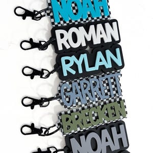 Custom Acrylic Name Keychain: Personalized Backpack Tag