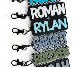 Custom Acrylic Name Keychain: Personalized Backpack Tag