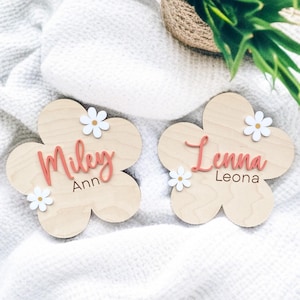 Twins Birth Announcement Sign Name Sign Twin Baby Twins Hospital Sign Newborn Photo Prop Twins Twin Baby Birth Sign Daisy Sign Baby Girl