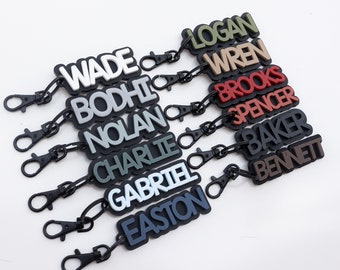 Back pack tag diaper bag tag boys key chain girls name key chain back pack label lunch box tag sports tag personalized bag tag