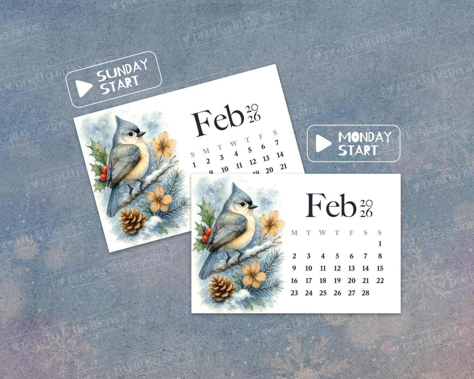 2026 Mini Calendar Printable | 3x2 Pocket Cards (PDF) - Etsy