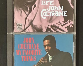 John Coltrane Jazz Compact Disc CDs Lot: Lush Life (Original Jazz Classics / Prestige) + My Favorite Things (Atlantic), Excellent Condition