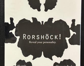 Rorschock! 40 Card Deck Personality Testing Game with Diagnosis Book for Analyzing Responses, 2021 Brand New Factory Sealed Free Shipping
