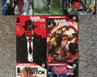 Spawn Universe Comics Lot: Rat City 1-3 by Erica Schultz; Sam and Twitch Case Files 3-6 by Todd McFarlane, Image Comics 2024 First Printings