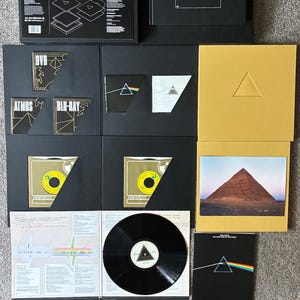 Pink Floyd The Dark Side Of The Moon 50 Years Box Set Deluxe Edition, 2023 Pink Floyd Records PFR50. Psychedelic Rock Progressive Prog
