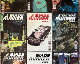 9 Blade Runner Comic Books Lot: 2019 #1 #2 #3 #8 #9 #11 #12; 2029 #3; Tokyo Nexus #1. Published by Titan Comics First Printings NM