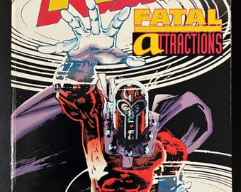 X-Men Fatal Attractions - Uncanny, X-Factor, X-Force, Excalibur, Wolverine, 1994 Marvel Comics First Edition 1st Printing TPB Paperback VG+