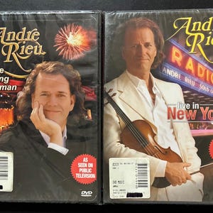 André Rieu DVD Lot: The Flying Dutchman (2005) + Live in New York at Radio City Music Hall (2007), Brand New Factory Sealed, Free Shipping