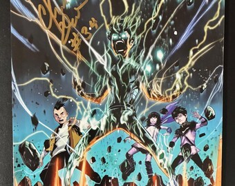 Essence: Destiny of the Twelve Warriors, Signed by Creator/Writer Charles Dobes, Vol. #1 Variant Cover #2, 2021 Essence Comics TPB, Like New