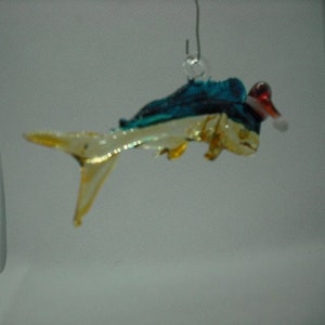 glass Christmas ornament, Mahi Mahi